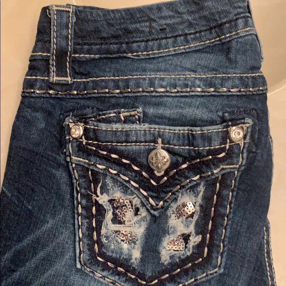 Miss me jeans size 27x33 mid rise easy boot cut